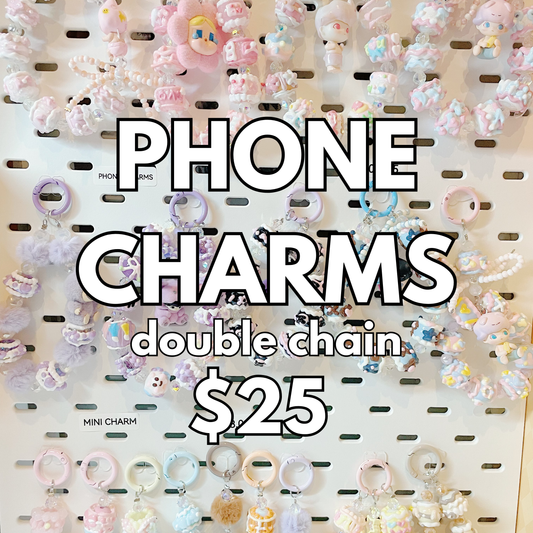 Handmade Character Phone/Bag Charm (Double Chain)