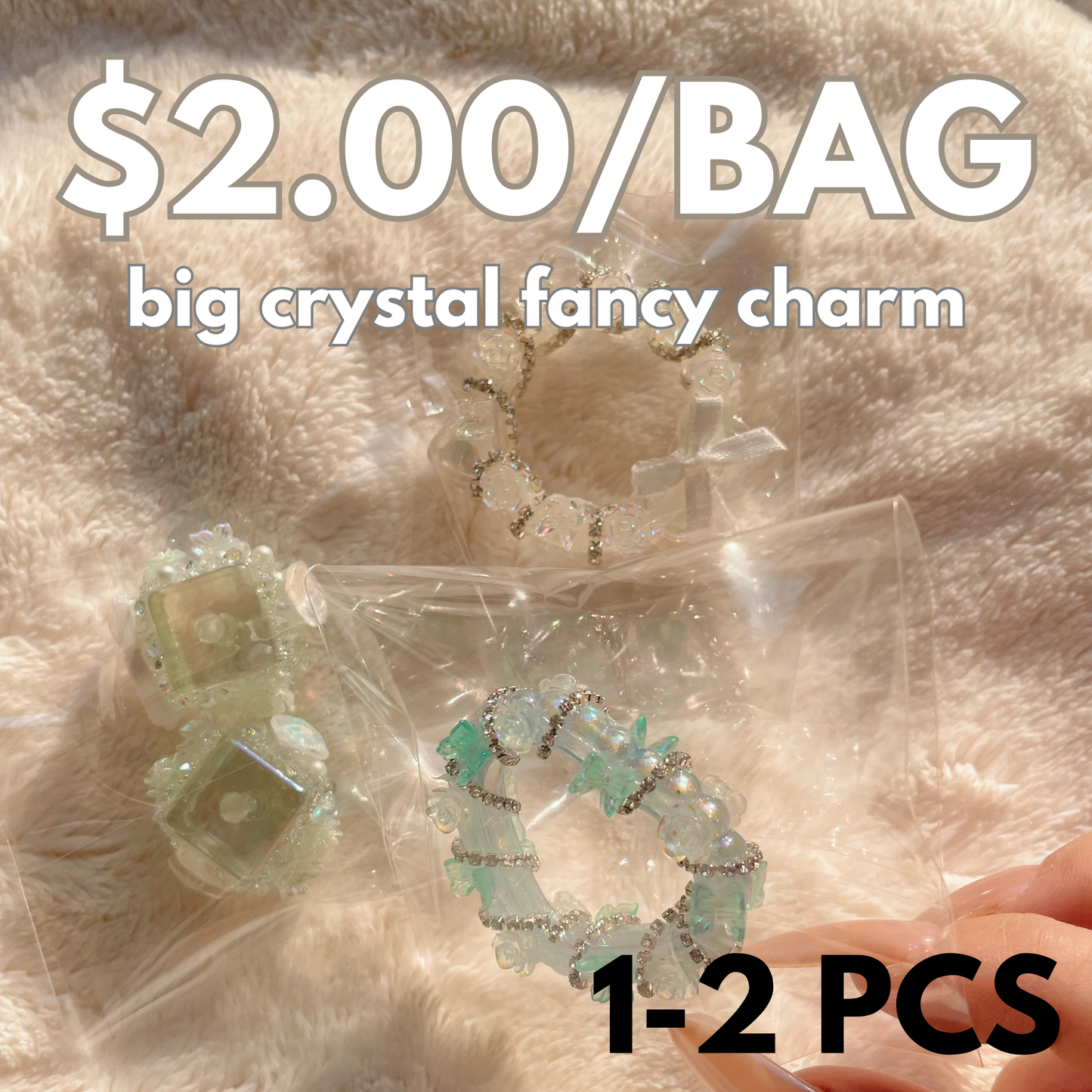 Crystal Big Fancy Beads for DIY